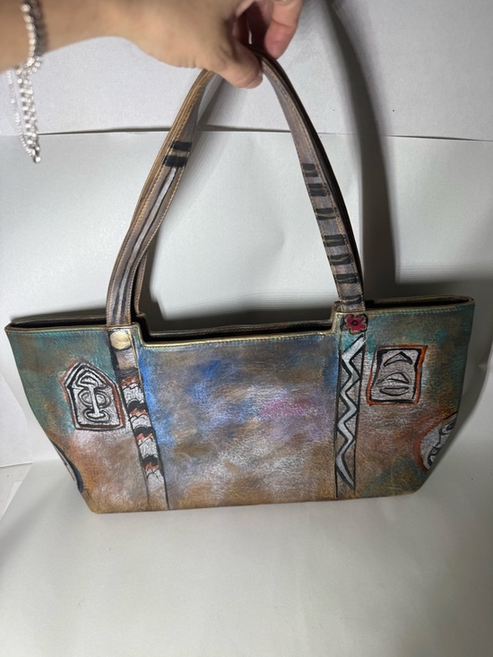 Jane Yoo Handbags - Jane Yoo wearable art leather hand painted purse